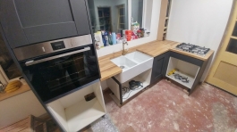 Work completed on a new kitchen electrical installation