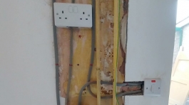 Electrical wiring in a kitchen
